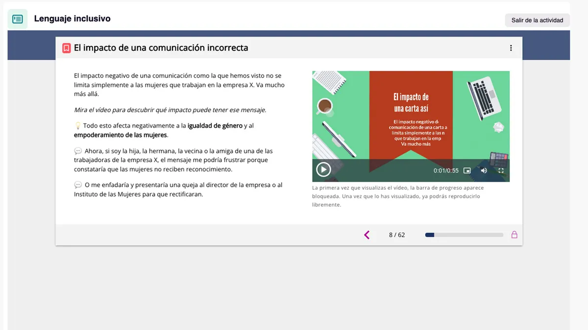 Microlearning Snackson vinculado a plataformas. Galería de imágenes