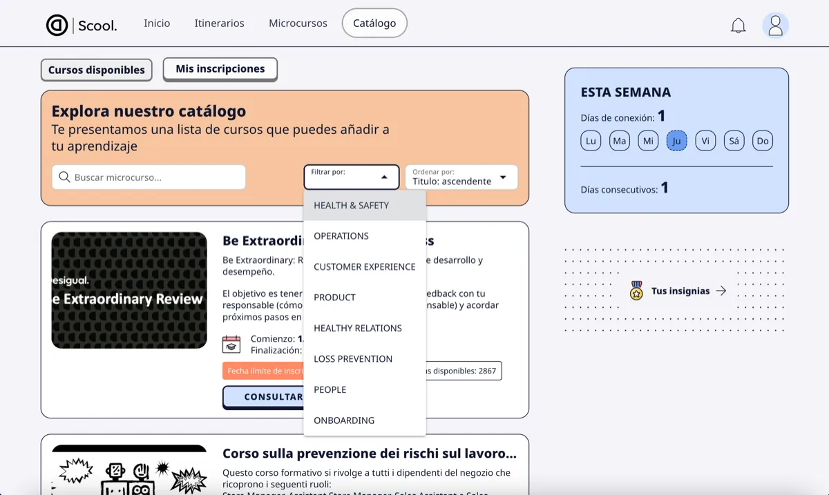 Microlearning - Catálogo de contenidos