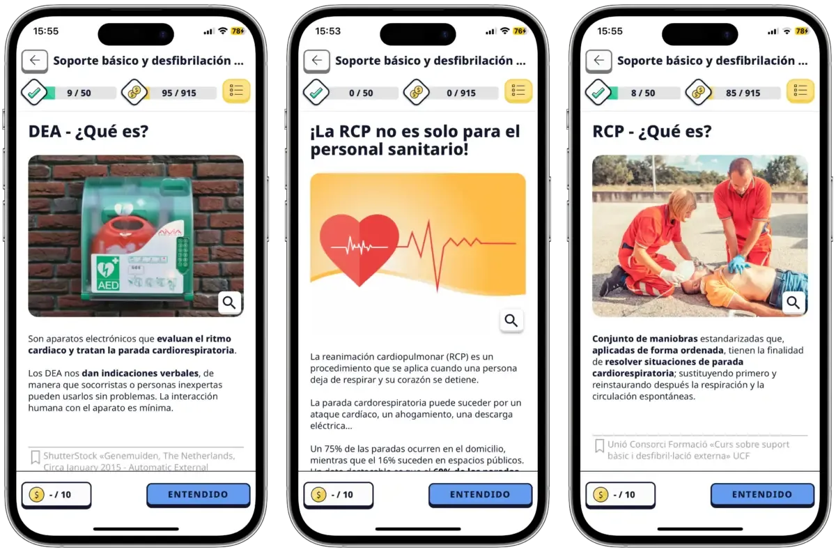 Soporte básico y desfibrilación externa RCP